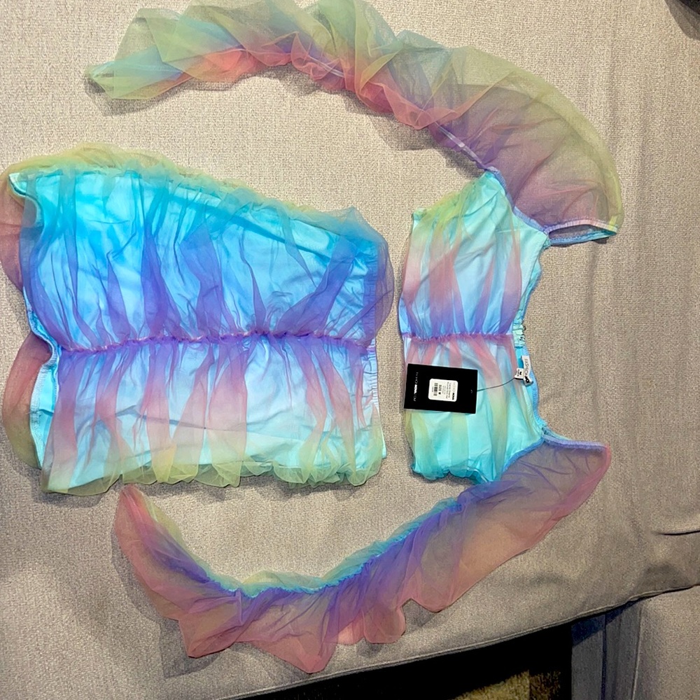 Pastel Colors Skirt Set
